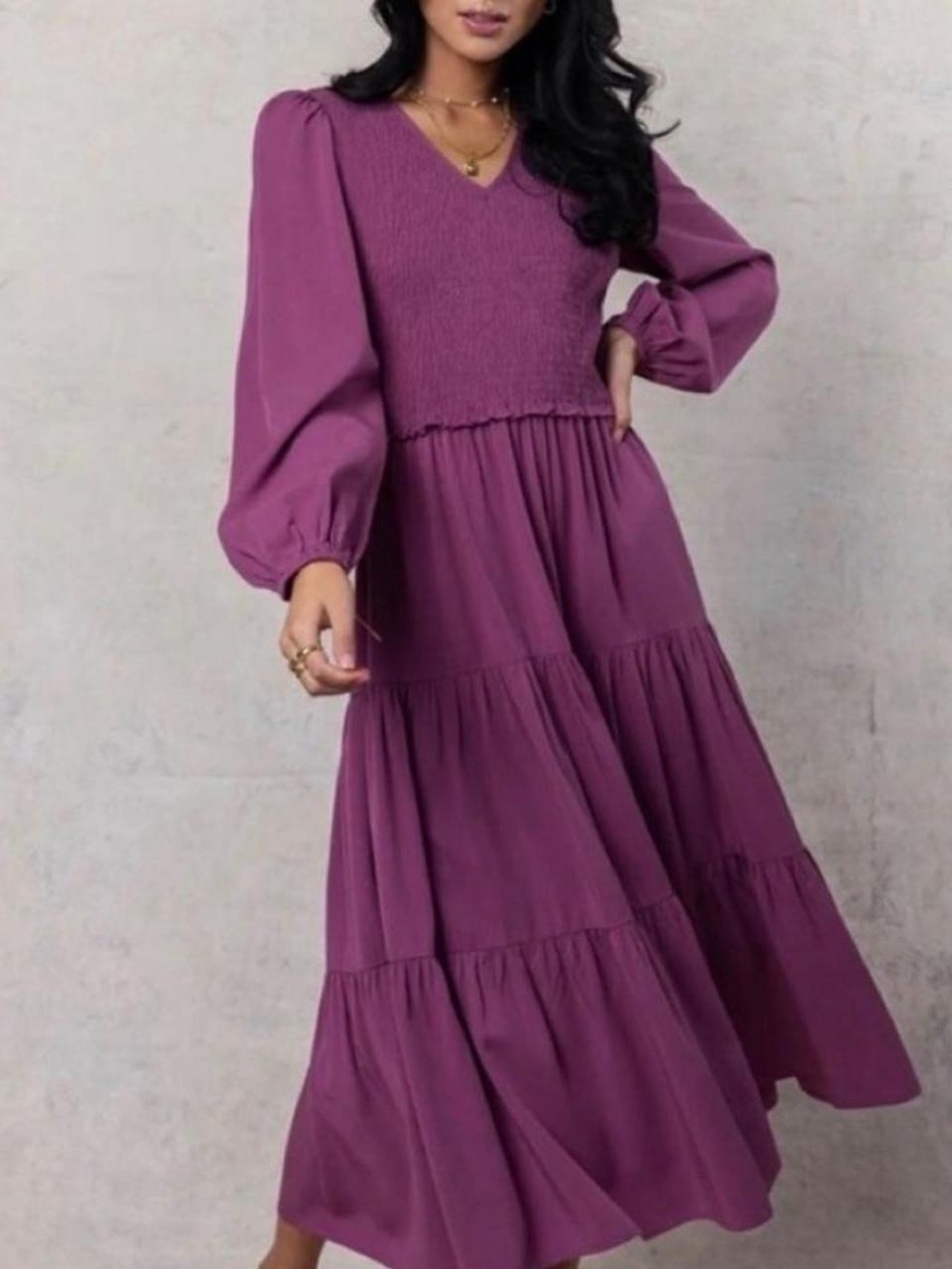 Bohme long sleeve burgundy dress